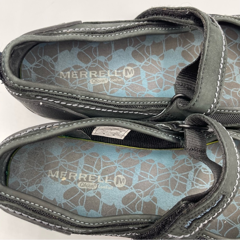 Merrell Mimosa Emme Black Blue Mary Jane Hiking Velcro Shoes Size 8.5 - Picture 7 of 9